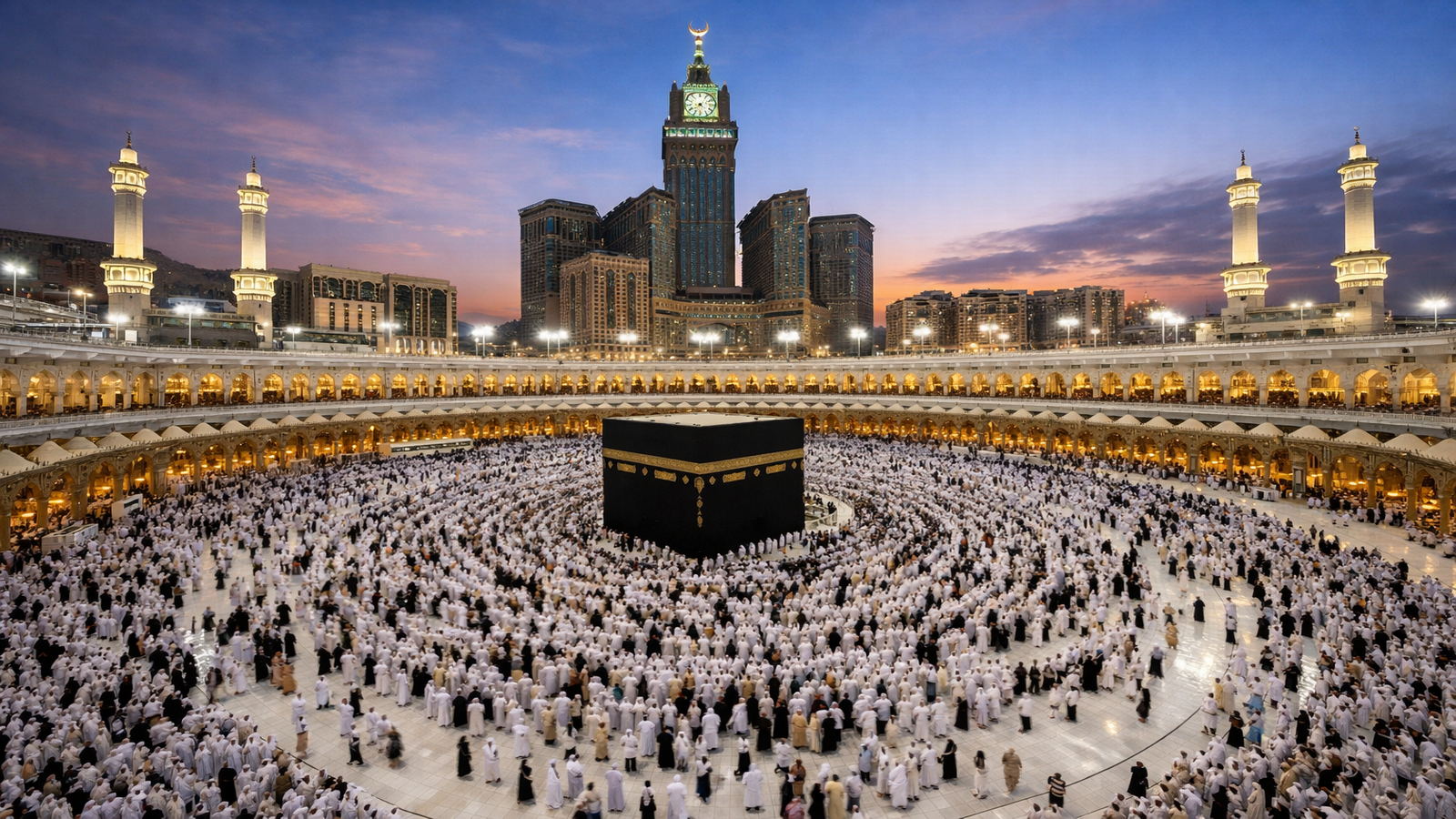 Kâbe ve Mescid-i Haram'da huzurlu bir sabah